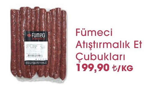 Fümeci Atıştırmalık Et Çubukları kg İndirimde Market