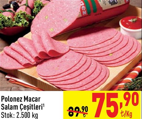 Polonez Macar Salam Çeşitleri Kg image