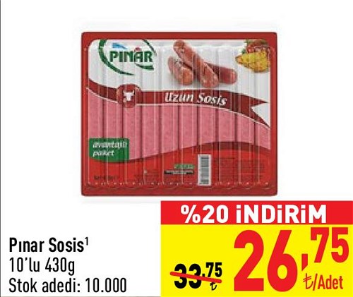 Pınar Sosis 10'lu 430g image