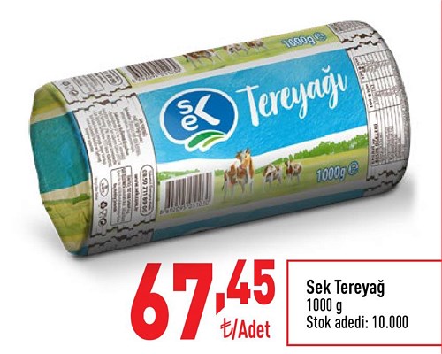 Sek Tereyağ 1000 g image