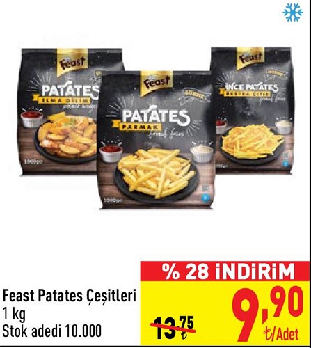 Feast Patates Çeşitleri 1 kg image