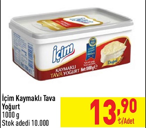 İçim Kaymaklı Tava Yoğurt 1000 g image