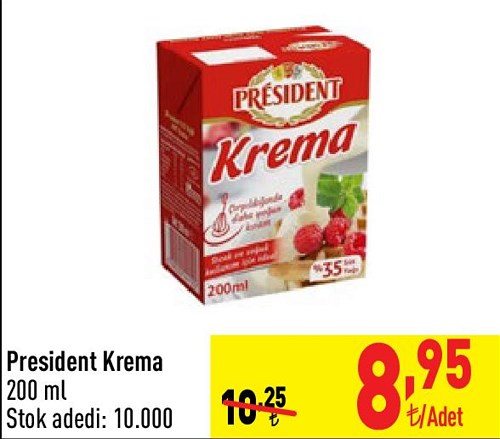 President Krema 200 ml image