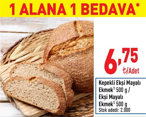 Kepekli Ekşi Mayalı Ekmek 500 g / Ekşi Mayalı Ekmek 500 g image