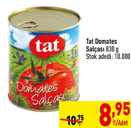 Tat Domates Salçası 830 g image