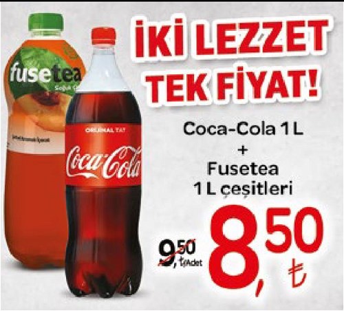 Coca-Cola 1 L + Fusetea 1 L Çeşitleri image