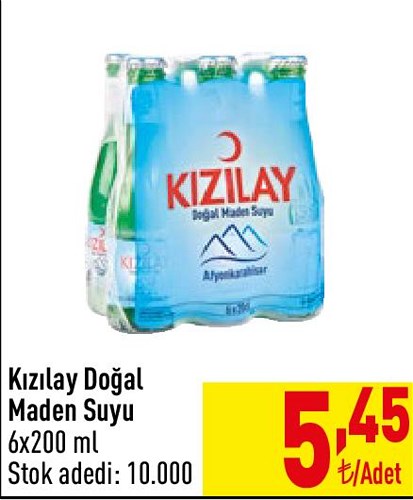 Kızılay Doğal Maden Suyu 6x200 ml image