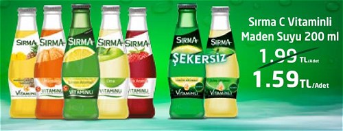 Sırma C Vitaminli Maden Suyu 200 ml image