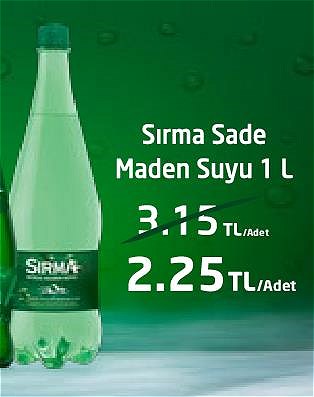 Sırma Sade Maden Suyu 1 L image