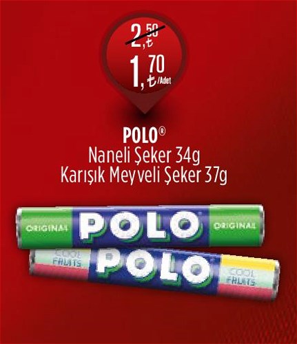 Polo Naneli Şeker 34g / Karışık Meyveli Şeker 37g image