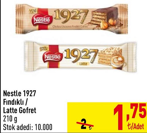 Nestle 1927 Fındıklı / Latte Gofret 210 g image