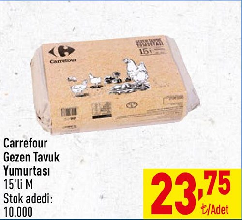 Carrefour Gezen Tavuk Yumurtası 15'li M image