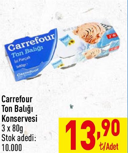 Carrefour Ton Balığı Konservesi 3x80g image