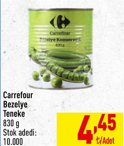 Carrefour Bezelye Teneke 830 g image