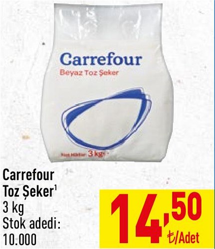 Carrefour Toz Şeker 3 kg image