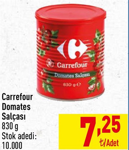 Carrefour Domates Salçası 830 g image