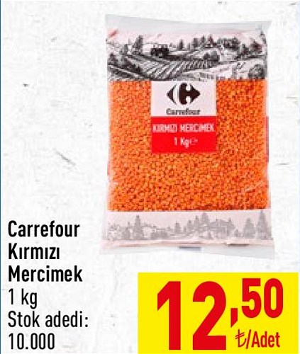 Carrefour Kırmızı Mercimek 1 kg image