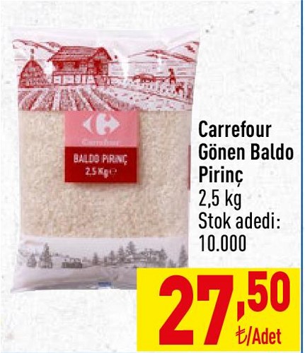 Carrefour Gönen Baldo Pirinç 2,5 kg image