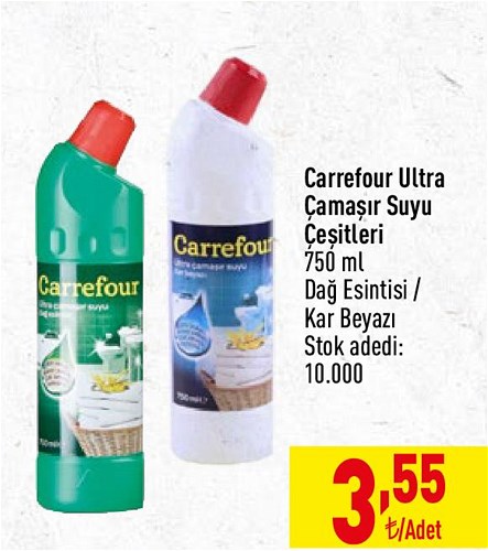 Carrefour Ultra Çamaşır Suyu Çeşitleri 750 ml image