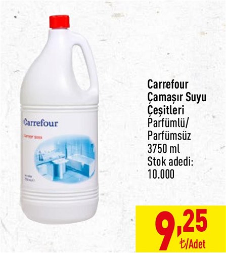 Carrefour Çamaşır Suyu Çeşitleri 3750 ml image