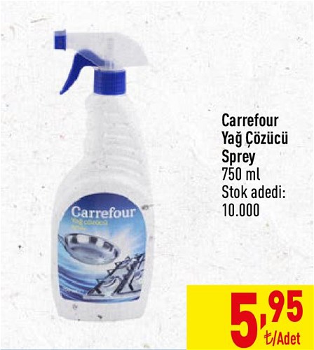 Carrefour Yağ Çözücü Sprey 750 ml image