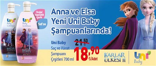 Uni Baby Saç ve Vücut Şampuanı Çeşitleri 700 ml image