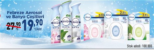 Febreze Aerosol ve Banyo Çeşitleri/Adet image