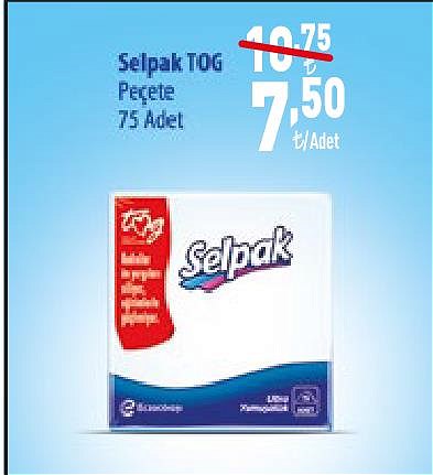 Selpak Tog Peçete 75 Adet image