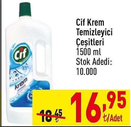 Cif Krem Temizleyici Çeşitleri 1500 ml image