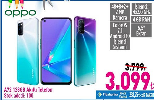 Oppo A72 128 GB Akıllı Telefon image