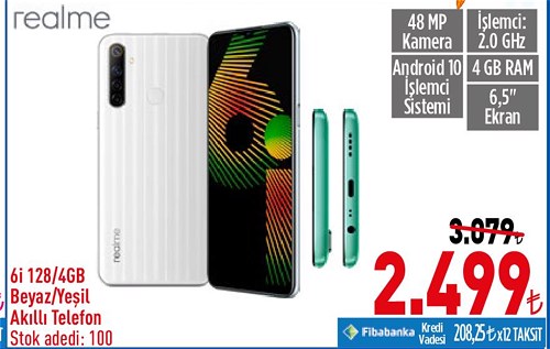 Realme 6i 128 GB 4 GB Akıllı Telefon image