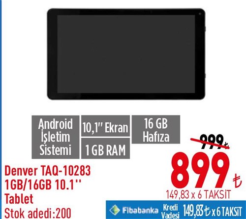 Denver TAQ-10283 1 GB/16 GB 10,1" Tablet image