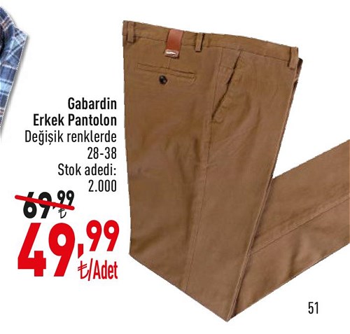 Gabardin Erkek Pantolon image