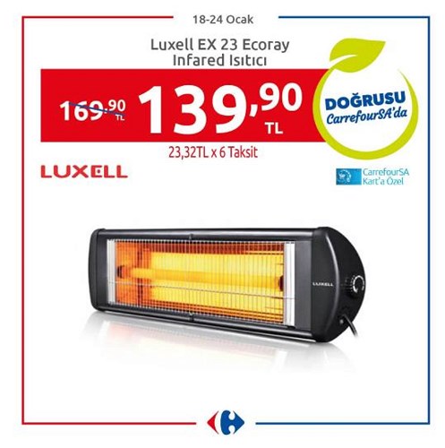 Luxell EX 23 Ecoray Infrared Isıtıcı image