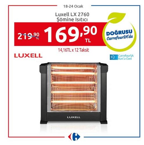 Luxell LX 2760 Şömine Isıtıcı image