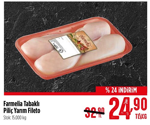 Farmelia Tabaklı Piliç Yarım Fileto Kg image