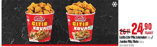 Lezita Çıtır Piliç Lokmaları 700 g/Jumbo Piliç Fileto 700 g image