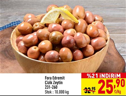 Fora Edremit Çizik Zeytin (231-260) Kg image