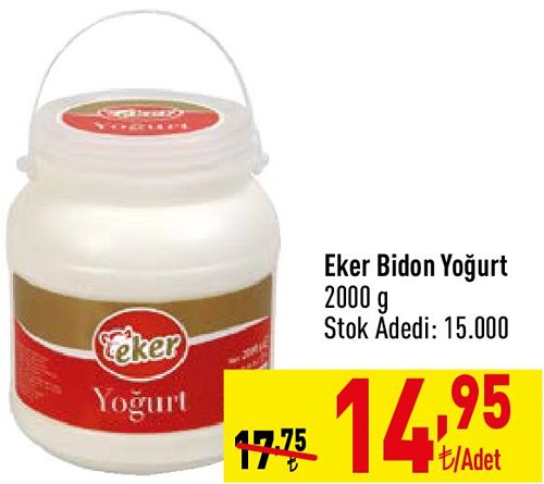 Eker Bidon Yoğurt 2000 g image