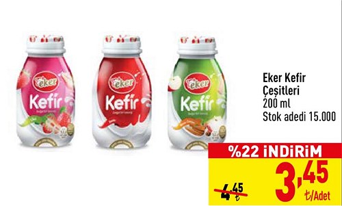 Eker Kefir Çeşitleri 200 ml image