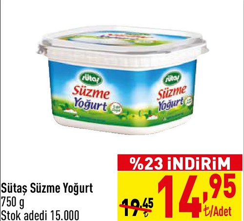 Sütaş Süzme Yoğurt 750 g image