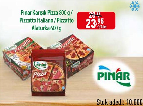 Pınar Karışık Pizza 800 g / Pizzatto Italiano / Pizzatto Alaturka 600 g image