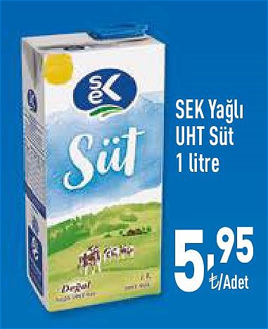 Sek Yağlı UHT Süt 1 litre image