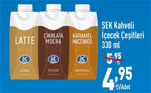 Sek Kahveli İçecek Çeşitleri 330 ml image