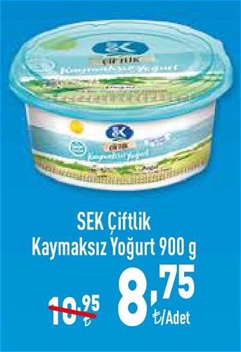 Sek Çiftlik Kaymaksız Yoğurt 900 g image