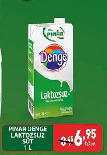 Pınar Denge Laktozsuz Süt 1 L image