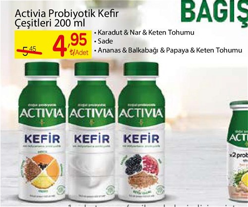 Activia Probiyotik Kefir Çeşitleri 200 ml image