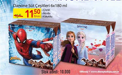 Danone Süt Çeşitleri 6x180 ml image