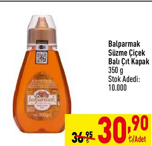 Balparmak Süzme Çiçek Balı Çıt Kapak 350 g image