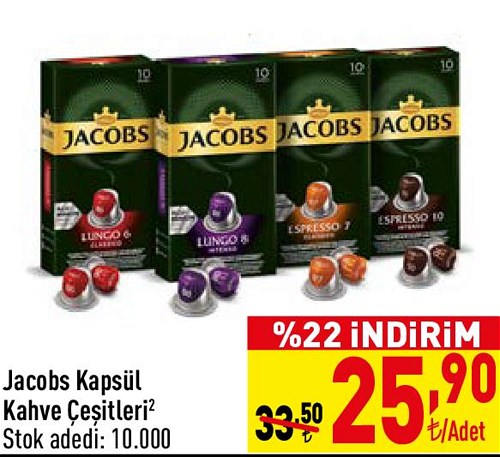 Jacobs Kapsül Kahve Çeşitleri image